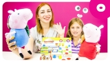 Пеппа и Джордж играют в Play-Doh